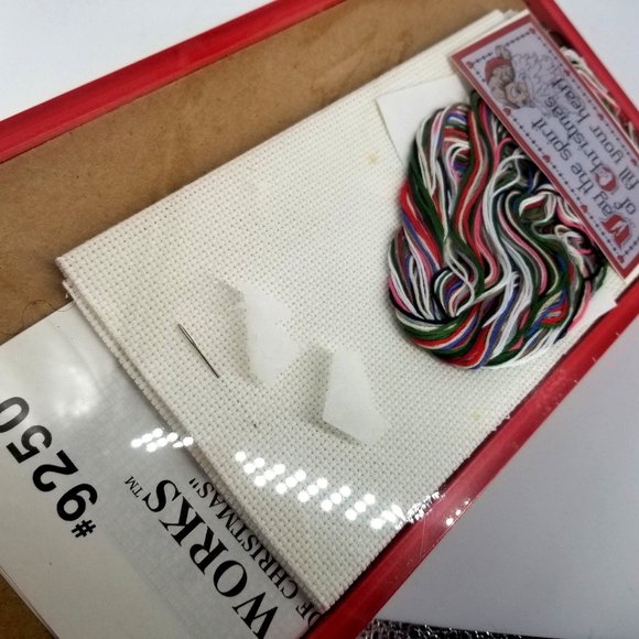 Cross Stitch Sign Phrase Frame Kit 9250 Spirit Christmas Fill Heart Home Decor - Picture 4 of 9